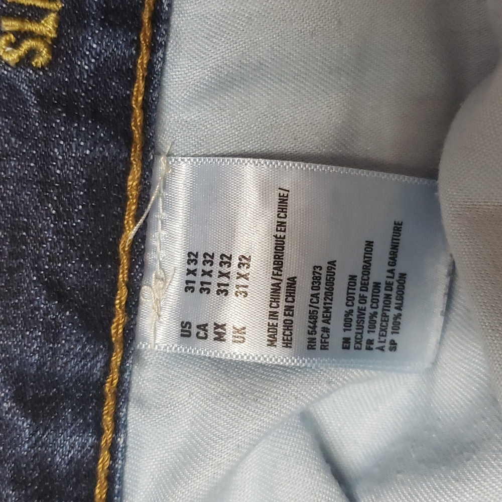 American Eagle Distressed Jeans Men's 31 x 32 EUC! - Picture 4 of 7